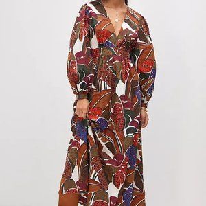 NEW Farm Rio Deep V-Neck Maxi Dress Size 2